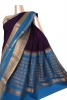 Contrast Wedding Mysore Crepe Silk Saree